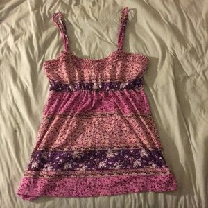 dElia's Floral Spaghetti Strap Flowy Tank